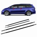 Karmoxs Weatherstrip Window Seal Fit For Toyota Sienna 2011-2020 Door Outside Trim Belt Black Replaces 6821008020 6818008020 