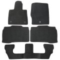 Velour Floor Mats For Ford Explorer 2020 2025 Custom Fit Front Rear And Second Row Black Carpet Liners Anti Slip All Season 