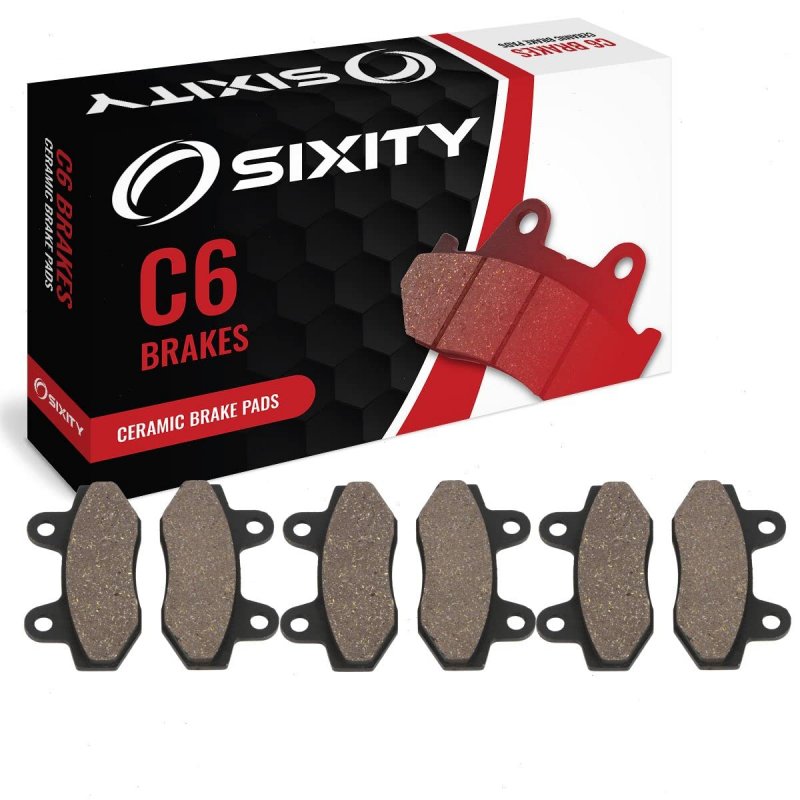 Sixity C6 Front Rear Ceramic Brake Pads For Hyosung Gv650 Aquila Pro 2012 Complete Set