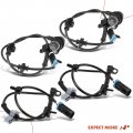 A-premium Front And Rear Abs Wheel Speed Sensor Compatible With Chevrolet Models Suburban 1500 2003-2006 Avalanche 2500 4-pc