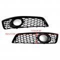 Topteng Honeycomb Bumper Front Fog Light Grill Grille Cover Fit For Audi A3 8p 2009-2013