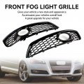 Topteng Honeycomb Bumper Front Fog Light Grill Grille Cover Fit For Audi A3 8p 2009-2013