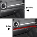Liru Interior Center Console Carbon Fiber Co-pilot Dashboard Panel Trim Strip Right Side For Kia Forte Cerato K3 2019 2020 2021