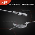 A-premium Intermediate Side Parking Brake Cable Assembly Compatible With Ford Models F-350 Super Duty 2000-2004 F-450 F-550