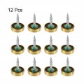 Uxcell Mirror Screws Decorative Cap Fasteners Cover Nails Electroplated Bright Golden 19mm 0 75 12pcs
