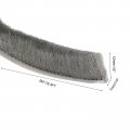 Uxcell Self Adhesive Brush Seal Weather Stripping 1 2 X 4 16 4ft Door Strip For Sliding Sash Window Wardrobe Gray