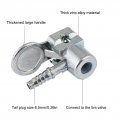 Fydun Lock On Air Chuck 1pc Pump Clamp Adapter Tire Inflator Valve Connector Clip Replacement For Auto Motorcycle W 5-6mm 0