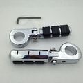 Xkh Group Motorcycle Chrome Footrest Foot Pegs With 1 2 Clamps For V-star Xvs1300 Xvs650 Xvs950 Xvs1100 Xv1600 Xv1700 Xv1900 