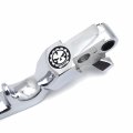 Httmt- Chrome Skull Brake Clutch Levers Compatible With 96-2007 H-d Touring Road King Flhr Ultra