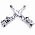Httmt- Chrome Skull Brake Clutch Levers For 96-2007 H-d Touring Road King Flhr Ultra