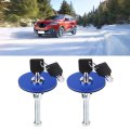 Universal Car Engine Hood Lock Blue Aluminum Alloy Key
