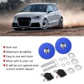 Universal Car Engine Hood Lock Blue Aluminum Alloy Key