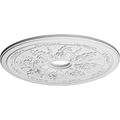 Ekena Millwork Cm23ro 23 5 8-inch Od X 4-inch Id 1 2-inch P Rose And Ribbon Ceiling Medallion 
