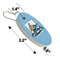 Graphics More Mechanic Girl Riding Mecha Robot Tank Mech Engineer Floating Keychain Oval Foam Fishing Boat Buoy Key Float