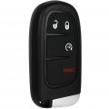 Ocpty 2 Pcs Flip Key Entry Remote Control Uncut Fob Shell Case Replacement For 2014-2018 Jeep Cherokee Keyless Start Gq4-54t