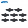 Uxcell 8pcs Ribbed Anti-vibration Isolation Rubber Pads 6 Length X 7 8 Thick Square Anti Vibration With Eva Center Layer For
