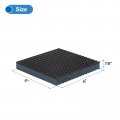 Uxcell 8pcs Ribbed Anti-vibration Isolation Rubber Pads 6 Length X 7 8 Thick Square Anti Vibration With Eva Center Layer For