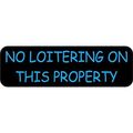 10in X 3in No Loitering Vinyl Business Store Sign Magnet Magnets By Stickertalk 