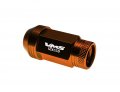 Vms Racing 12x1 5 20pc Piece Orange Anodized 44mm Long Open End Lightweight Aluminum Lug Nuts Compatible With Chevy Chevrolet