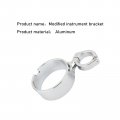 Motorcycle 39mm Side Mount Speedometer Relocation Bracket Adjustment Odometer Mounting Silver