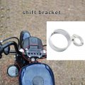 Motorcycle 39mm Side Mount Speedometer Relocation Bracket Adjustment Odometer Mounting Silver