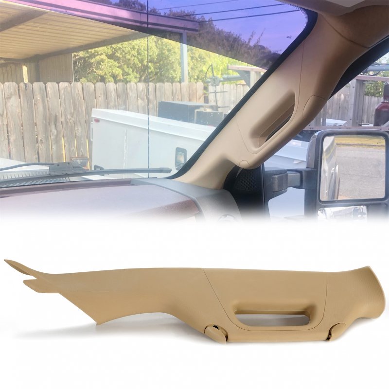 A Pillar Grab Handle Interior Trim For 2011-2015d F250 F350 F450 F550 Super Duty Replacement For Bc3z-2503598-aa Tan Passenger