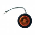 Fortpro 3 4 Amber Round Clearance Marker Flat Led Light With 1 And Lens F235214 