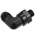 X Autohaux 90 Degree 8an Flare To 6an Orb Port Male Fuel Pump Rail Adapter Swivel Fitting Adapters With O Ring For Car Aluminum
