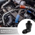 X Autohaux 90 Degree 8an Flare To 6an Orb Port Male Fuel Pump Rail Adapter Swivel Fitting Adapters With O Ring For Car Aluminum