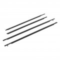 Car Window Weatherstrip 4pcs Moulding Trim Noise Reduction 68160 Ae010 Replacement For Sienna 2003 To 2010