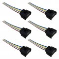 6 Pack 90980-11885 Ignition Coil Female Connector Plug Harness Pigtail 4-way Fits For Matrix 2009-2010 L4 2 4l