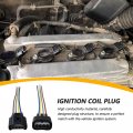 6 Pack 90980-11885 Ignition Coil Female Connector Plug Harness Pigtail 4-way Fits For Matrix 2009-2010 L4 2 4l