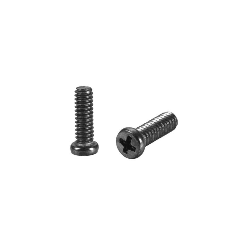 M2x8mm Phillips Screw Fastener Black 2 8mm Dia Head For Laptop Pc Tv Fan Switch 50pcs