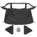 Convertible Soft Top Replacement For 1971-1981 Triumph Spitfire Roof W Clear Plastic Window Sailcloth Vinyl Black 