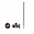 Westbrass D105k20-11 5 8 X 3 Od 20 Corrugated Riser Supply Line Kit With 1 4-turn Round Handle Angle Shut Off Valve For Faucet 