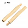 Uxcell 30pcs M3 35 6mm Female Male Thread Brass Hex Standoff Spacer Screws Pcb Pillar