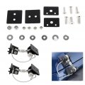 Ocpty Hood Catch Latch Kits Compatible With 2018 For Jeep Jl And Wrangler Jk 2007-2017 Unlimited Black