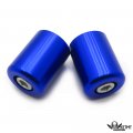 Httmt- Usmt220-009-blue-nologo- Blue Bar Ends Compatible With Kawasak Ninja 250 500 Zx600 Zx6 636 Zzr600 Zx6r Zx6rr Nologo