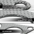 Auto Dynasty Aluminum Exhaust Manifold Header Gasket Set For 90-01 Acura Integra Honda Civic Si Crv Del Sol