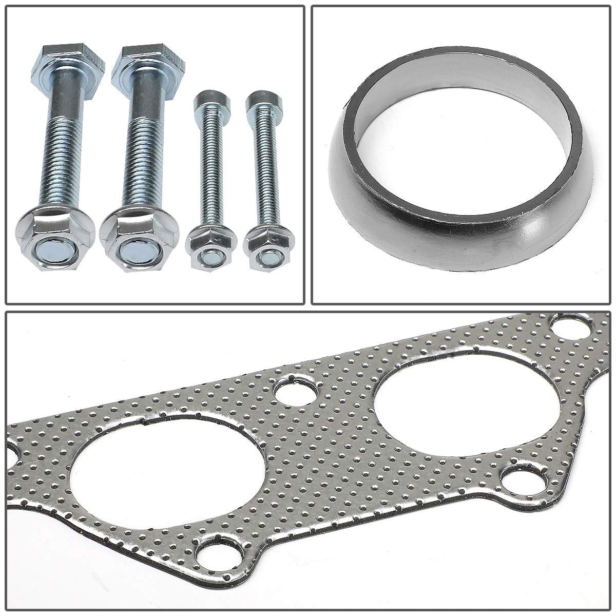 Auto Dynasty Aluminum Exhaust Manifold Header Gasket Set For 90-01 Acura Integra Honda Civic Si Crv Del Sol