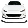 Ikon Motorsports Front Bumper Lip For 2016-2025 Mazda Mx-5 Mx-5 Miata V4 Style Unpainted Black Pu Poly Urethane Air Dam Chin 