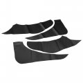 1 Set Door Anti Kick Pad Stickers Carbon Fiber Pattern Anti-scratch Guard Protector For Bmw Mini Cooper R60 2022 2023 