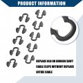 Hihaha Shift Cable Clips For Chevy Silverado Gmc Sierra 4l80e 4l60e Gearbox Transmission Shifter Bushing Black Coating Durable