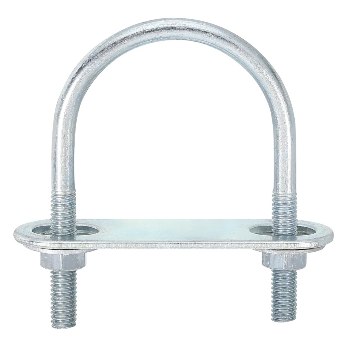 Round U-bolts 2 Set 42mm Inner Width 70mm Length M6 Zinc-plated Carbon Steel U Clamp Bolt With Nuts And Plates For Boat Trailer
