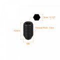 Uxcell Ball Point Set Screws 20pcs M6 X 10mm High Carbon Steel Metric Spring Hex Socket Grub Screw