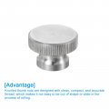 Uxcell Knurled Thumb Nuts 3pcs M8 X D24mm H16mm Stainless Steel Round Knobs Fasteners Blind Hole Hand Screw Nut Silver For 3d