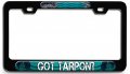 Tarpon Fishing 3d Metal License Plate Frame Heavy Duty Steel Auto Suv Truck Tag Holder 12 In X 6 All Weather Proof Universal 