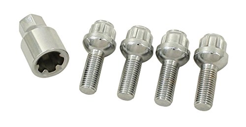 12x1 75 Ball Seat Tuner Lug Bolt Wheel Security Locks Chrome Heat Treated 12mmx1 Thread Size 24mm Shank
