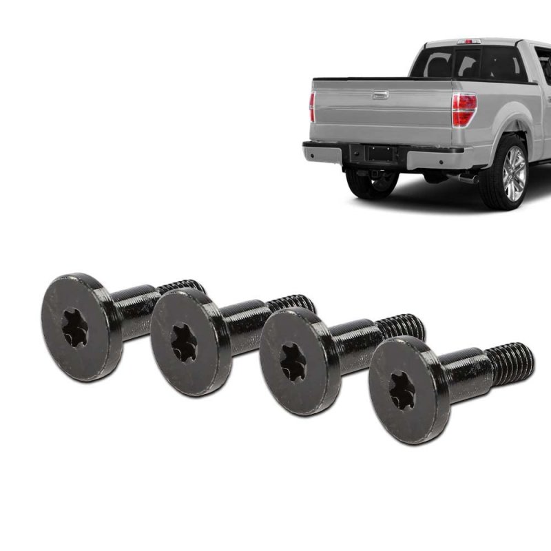 Tailgate Cover Cap Screws Bolts Black For 2008-2014 F150 Excluding Flareside