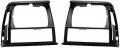 Evan Fischer Driver And Passenger Side Headlight Door Set For 1991-1996 Jeep Cherokee Fits 1991-1992 Comanche With Corner 